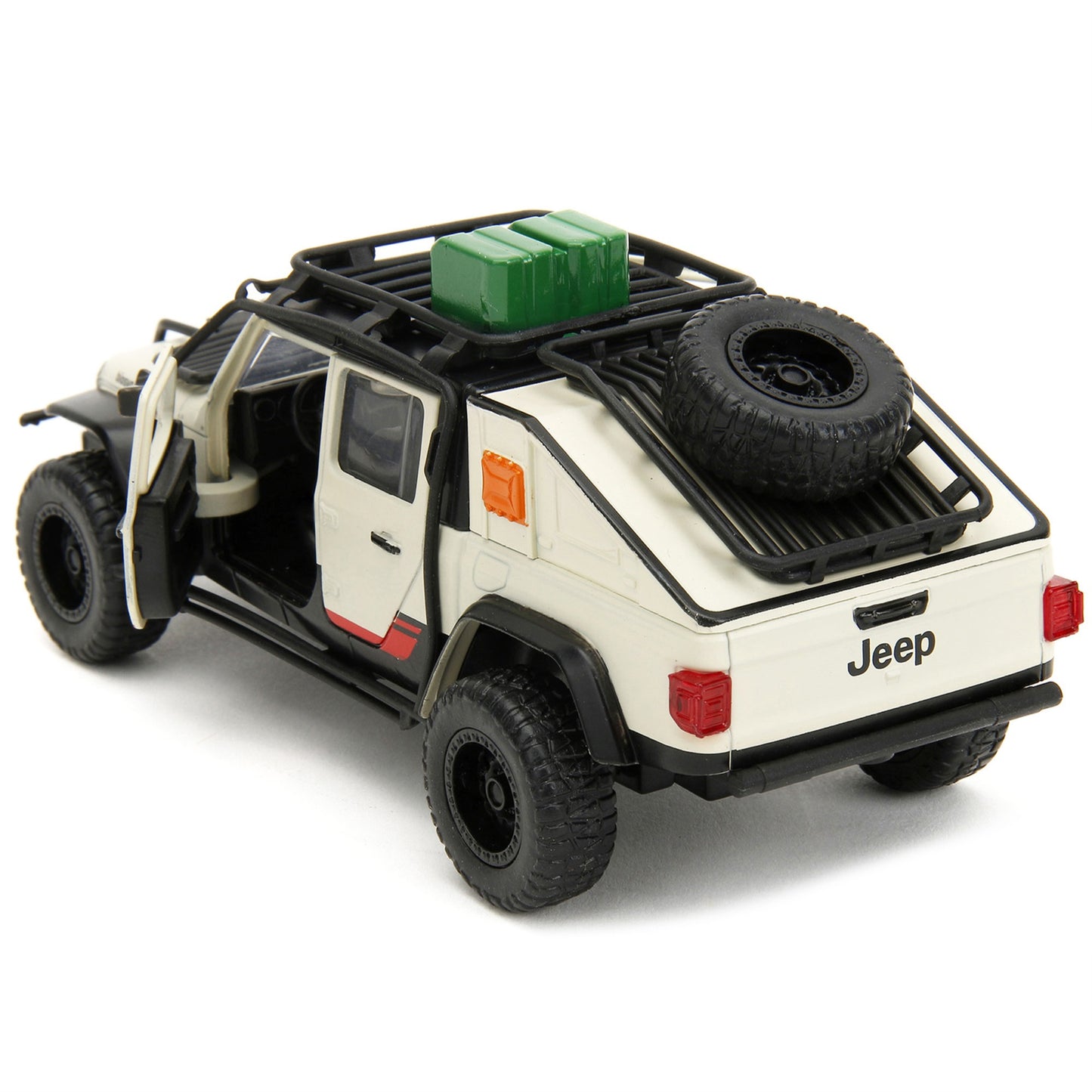 Jeep Gladiator Pickup Truck With Equipment Shell Beige With Graphics ''Biosyn Genetics'' ''Jurassic World Dominion'' (2022) Movi