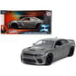 2021 Dodge Charger Srt Hellcat Gray Metallic ''Fast X'' (2023) Movie ''Fast & Furious'' Series 1/24 Diecast Model Car By Jada