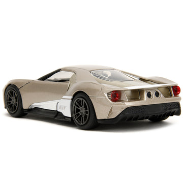 2017 Ford GT Gold Metallic with White Accents ''Pink Slips'' Series 1/32 Diecast Model Car by Jada