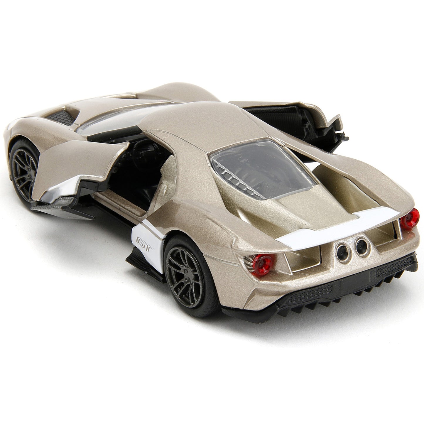 2017 Ford GT Gold Metallic with White Accents ''Pink Slips'' Series 1/32 Diecast Model Car by Jada