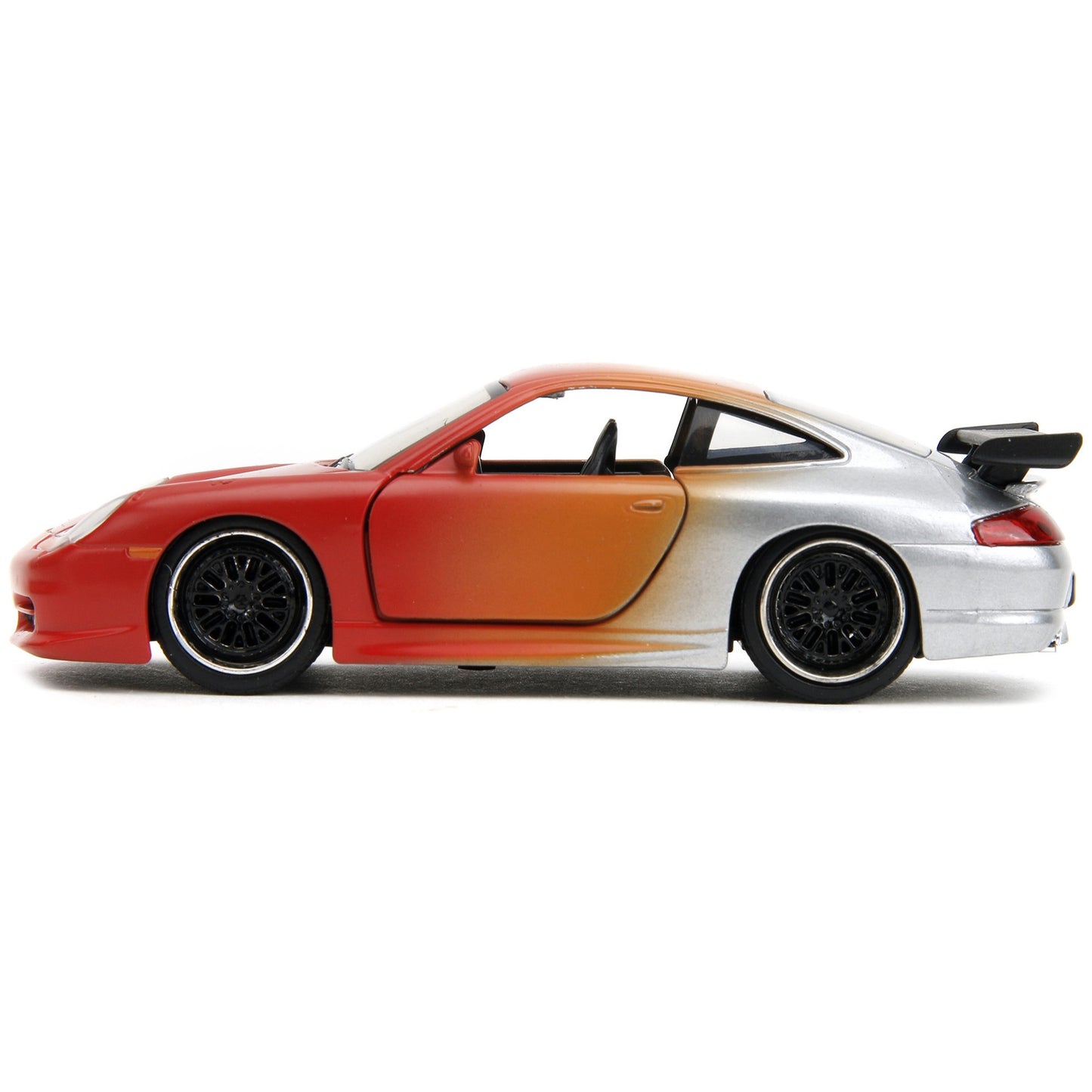 Porsche 911 GT3 RS Matt Orange and Silver Metallic ''Pink Slips'' Series 1/32 Diecast Model Car by Jada