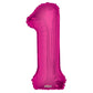 Hot Pink Foil Balloon  Age 1