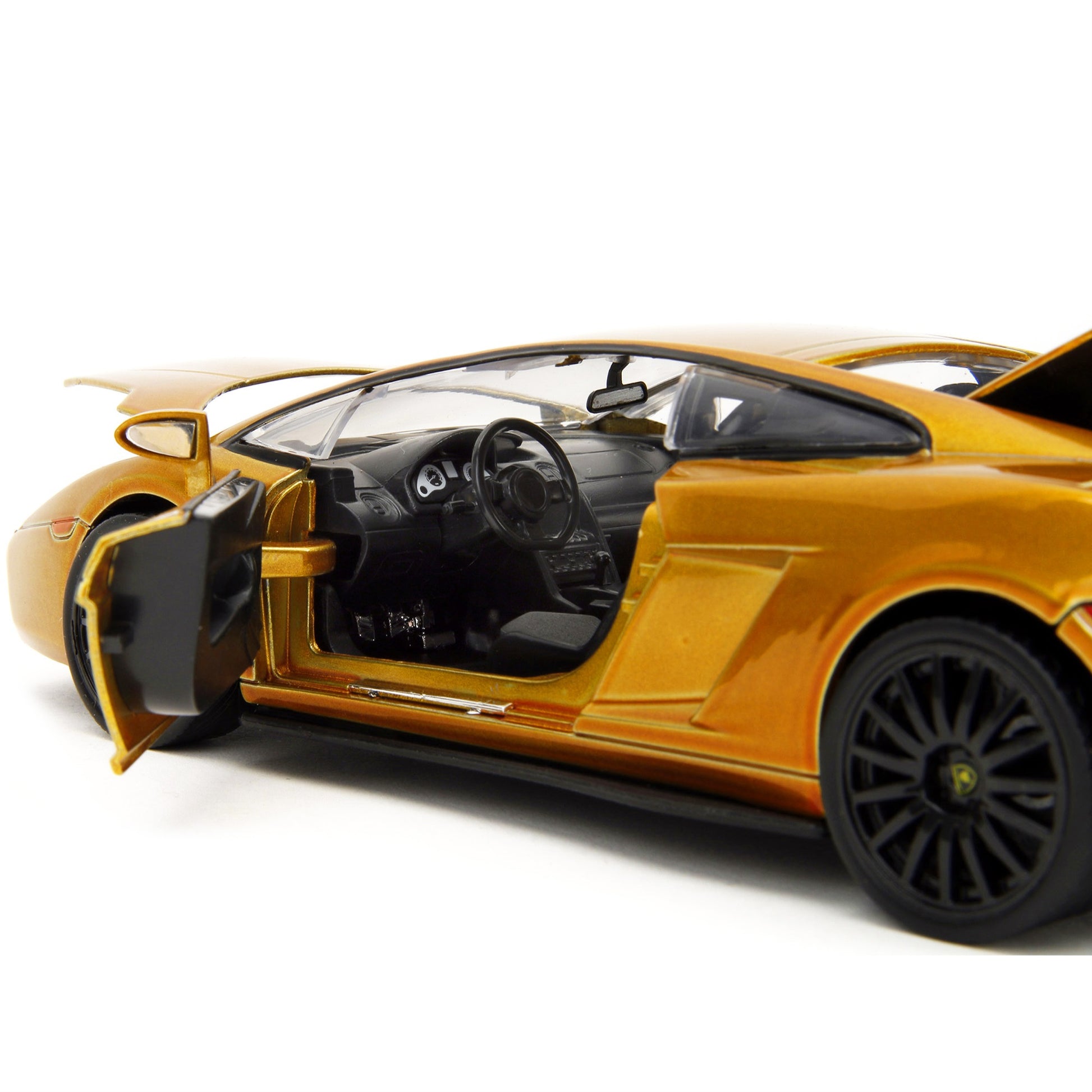 Lamborghini Gallardo Gold Metallic ''Fast X'' (2023) Movie ''Fast & Furious'' Series 1/24 Diecast Model Car by Jada