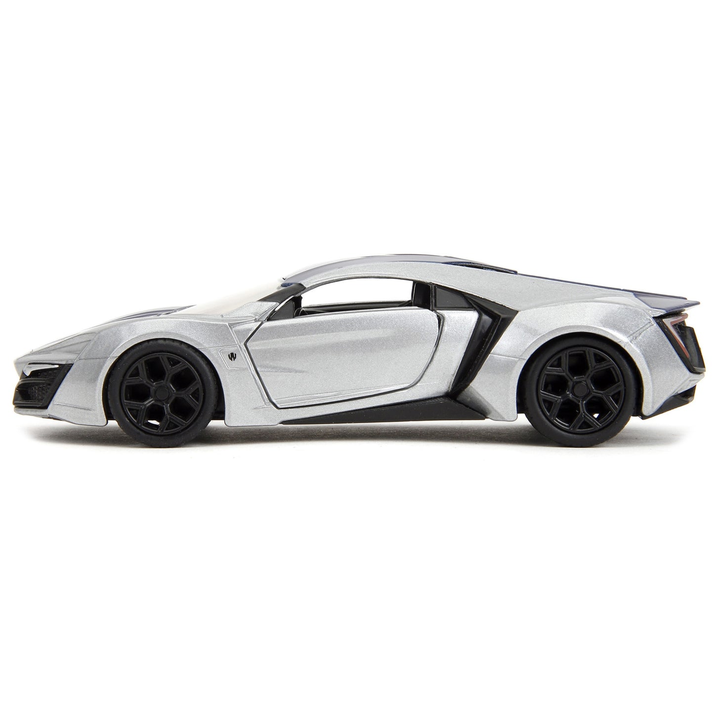 Lykan Hypersport Silver Metallic And Purple ''Pink Slips'' Series 1/32 Diecast Model Car By Jada