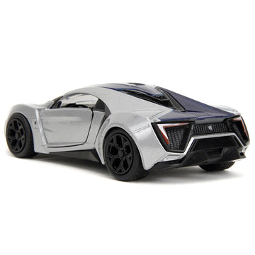 Lykan Hypersport Silver Metallic And Purple ''Pink Slips'' Series 1/32 Diecast Model Car By Jada