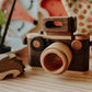 35MM Vintage Style Wooden Toy Camera - Walnut