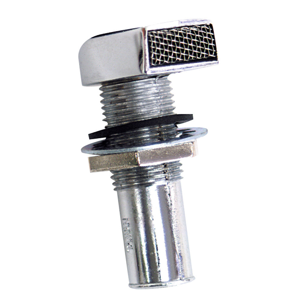 Whitecap Fuel Vent - Rectangular Head, Straight, 9/16 Hose