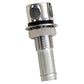 Whitecap Fuel Vent - Round Head, Straight, 9/16 Chrome Brass