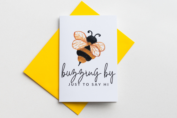 Buzzing By Greeting Card