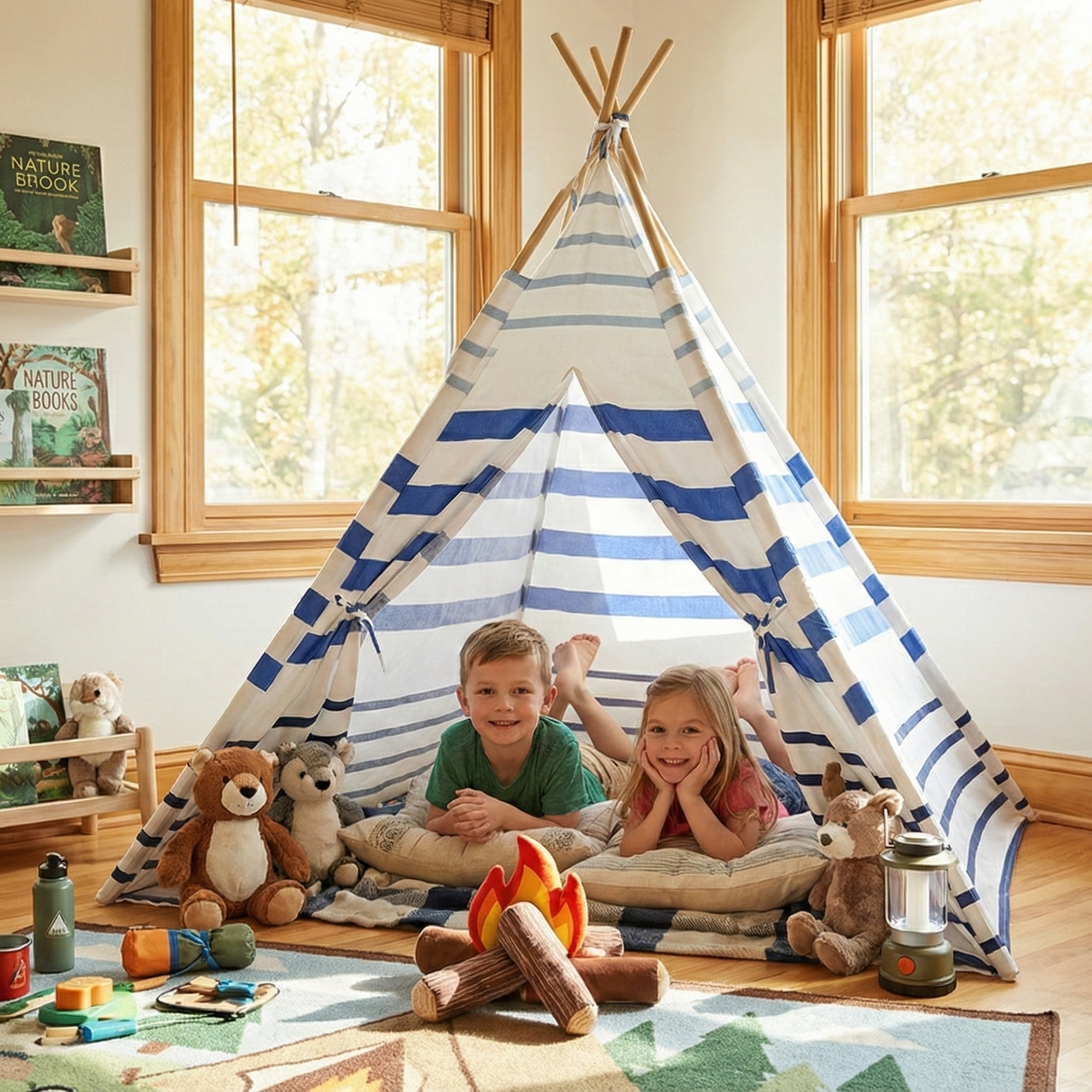 Nautical Stripe Teepee Tent – Toytooth