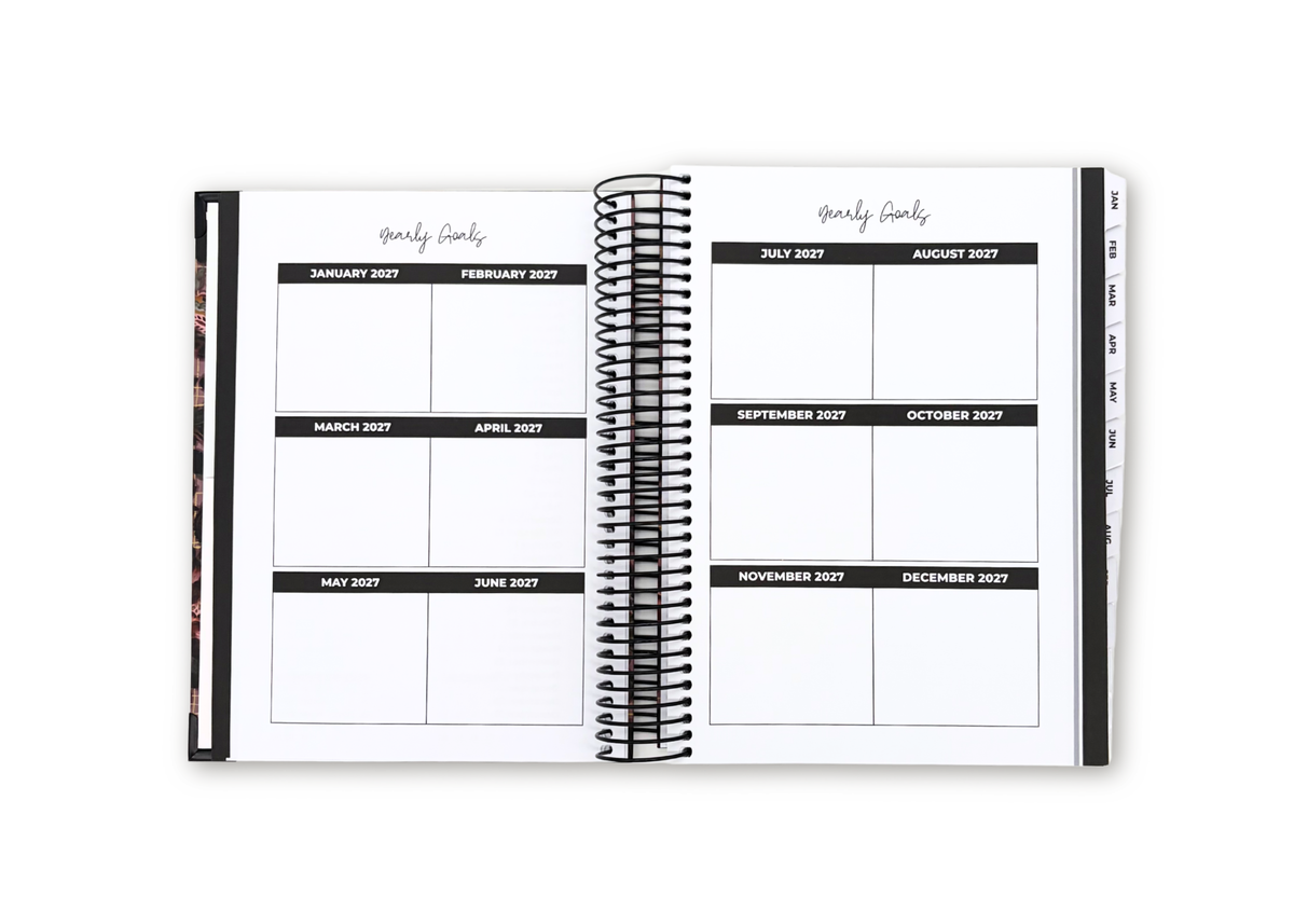 2027 Velvet Floral Daily Planner Premium Bundle
