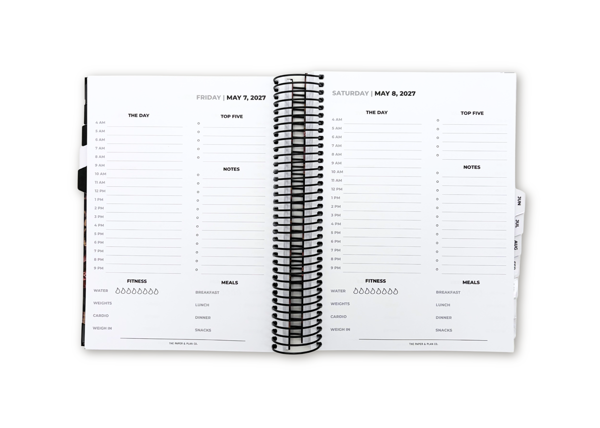2027 Velvet Floral Daily Planner