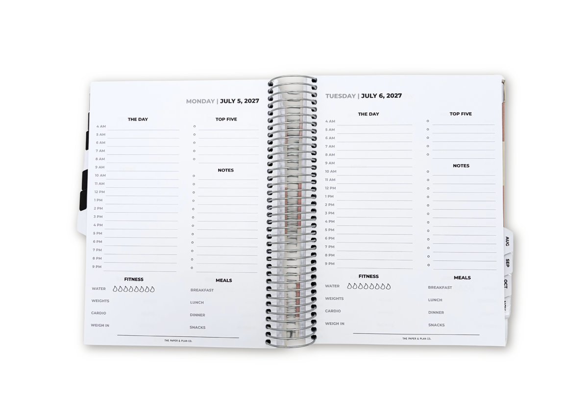 2027 Metal Flake Daily Planner Basic Bundle