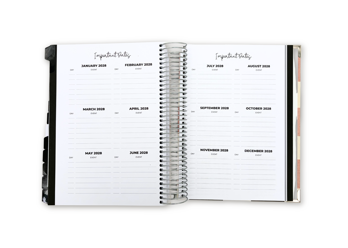 2027 Metal Flake Daily Planner