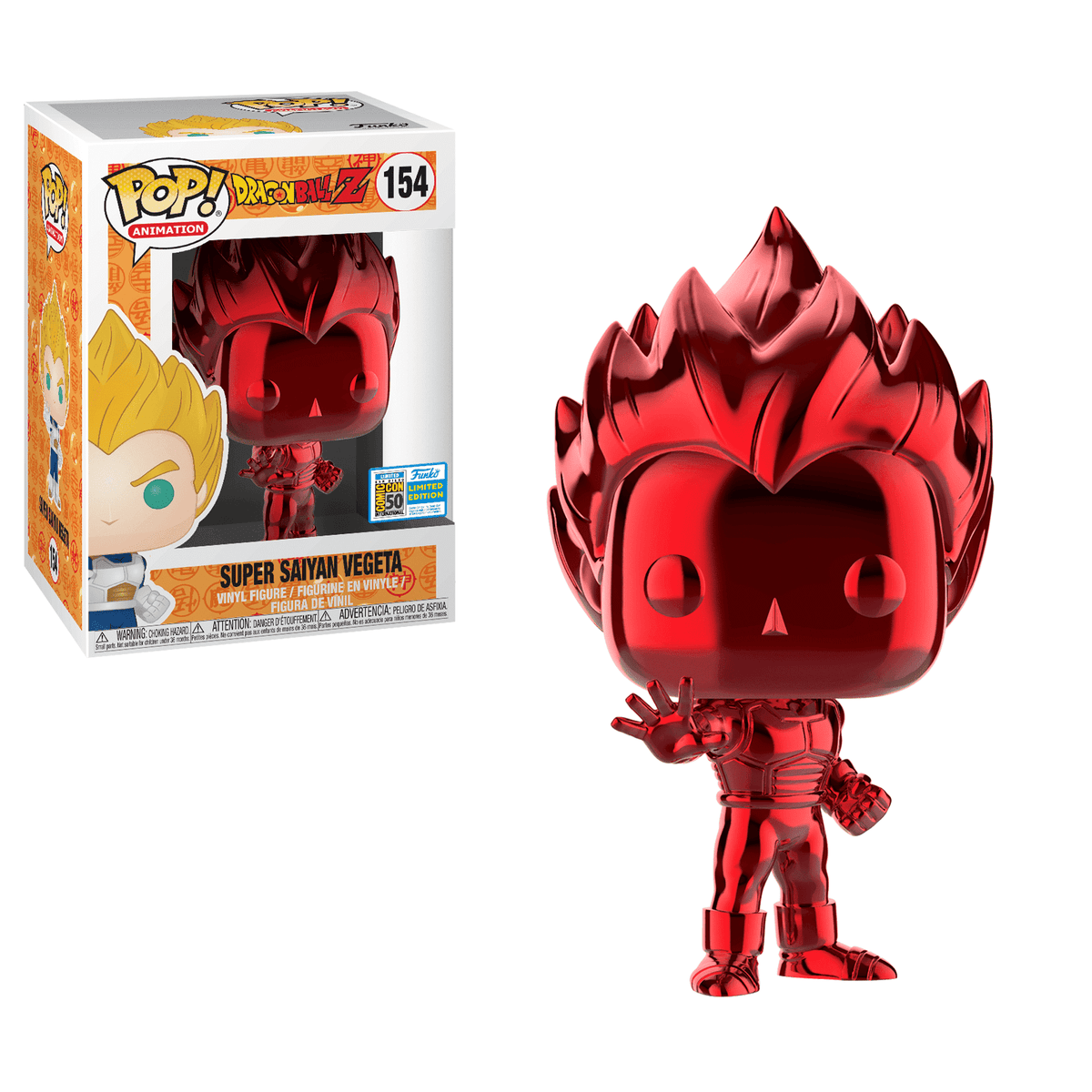 Limited Edition Super Saiyan Vegeta Shared Exclusive VAULTED #154 Funko Pop Vinyl Figure