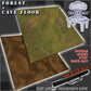 3x3' Double-Sided 'Forest + Cave Floor' F.A.T. Mat Battle Gaming Mat