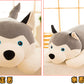 Husky plush toy down cotton pillow doll creative large doll pillow soft husky dog