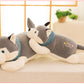 Husky plush toy down cotton pillow doll creative large doll pillow soft husky dog