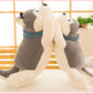 Husky plush toy down cotton pillow doll creative large doll pillow soft husky dog