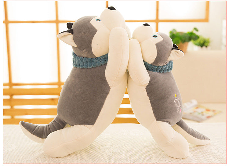 Husky plush toy down cotton pillow doll creative large doll pillow soft husky dog