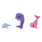 Enchantimals Family Set With Dorinda Dolphin Small Doll & 3 Animal Sibling Figures, Ocean Kingdom Toy Collection