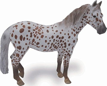 Collecta British Spotted Pony Mare Horse Toy Chestnut, 5''L X 3.9''H