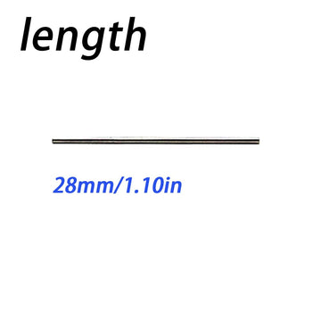 1/64 Model Car Axles For Model Cars,10 Sets Length 28Mm/1.1In Shafts A Pack,Each Set Has Three Metal Shafts,Suitable For Modifyi