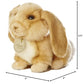 Aurora Realistic Miyoni Lop Eared Rabbit Stuffed Animal - Lifelike Detail - Cherished Companionship - Brown 8 Inches