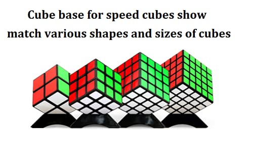 Goodcube Cube Stand Plastic Speed Cube Holder - Black Cube Base - 5Pcs