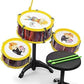 Aasa Musical Drum Sets For Kids 3 6 Years Old Drum Toys Instruments With 3 Drums, And 2 Drumsticks (Multicolor)