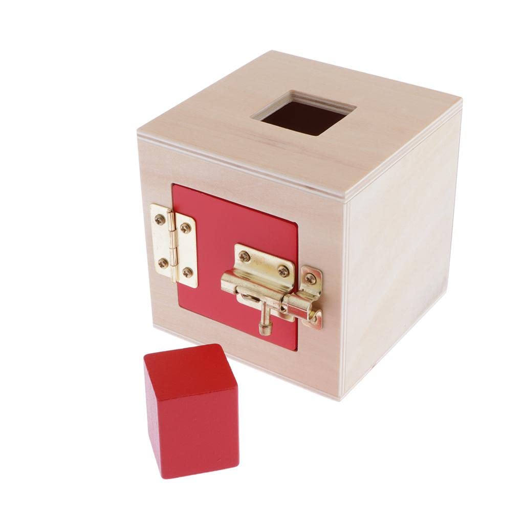 Zoomella Montessori Toys Kids Early Education Teaching Aids Cube Wooden Toy Red| Other Educational Toys|Toys & Hobbies