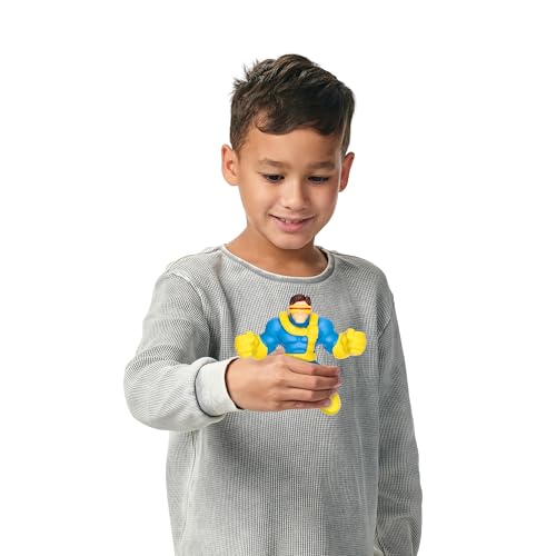 Heroes of Goo Jit Zu Cyclops Action Figure, Stretch 3X, Metallic Rheoscopic Filling, Multicolor, Model 42764