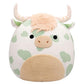 Squishmallows Original 20-Inch Celestino Sage Green Spotted Highland Cow - Official Jazwares Plush (Jumbo)