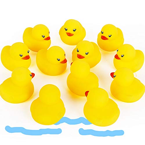 Novelty Place Rubber Duck Ducky Baby Bath Toy for Kids (48 Pcs)