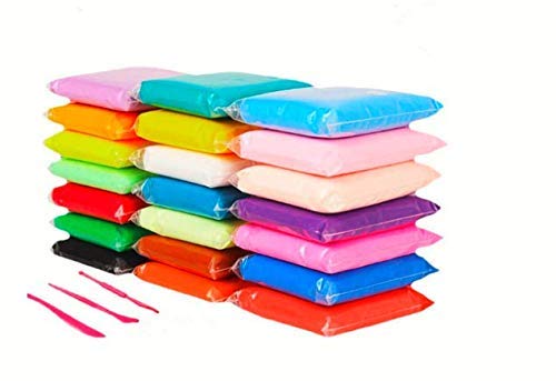 Iska 24 Pcs Colours Colors Air Dry Clay. Super Light Diy Clay For Model Air Dry Clay Fun Toy, Creative Art Dry Crafts, Gift For 