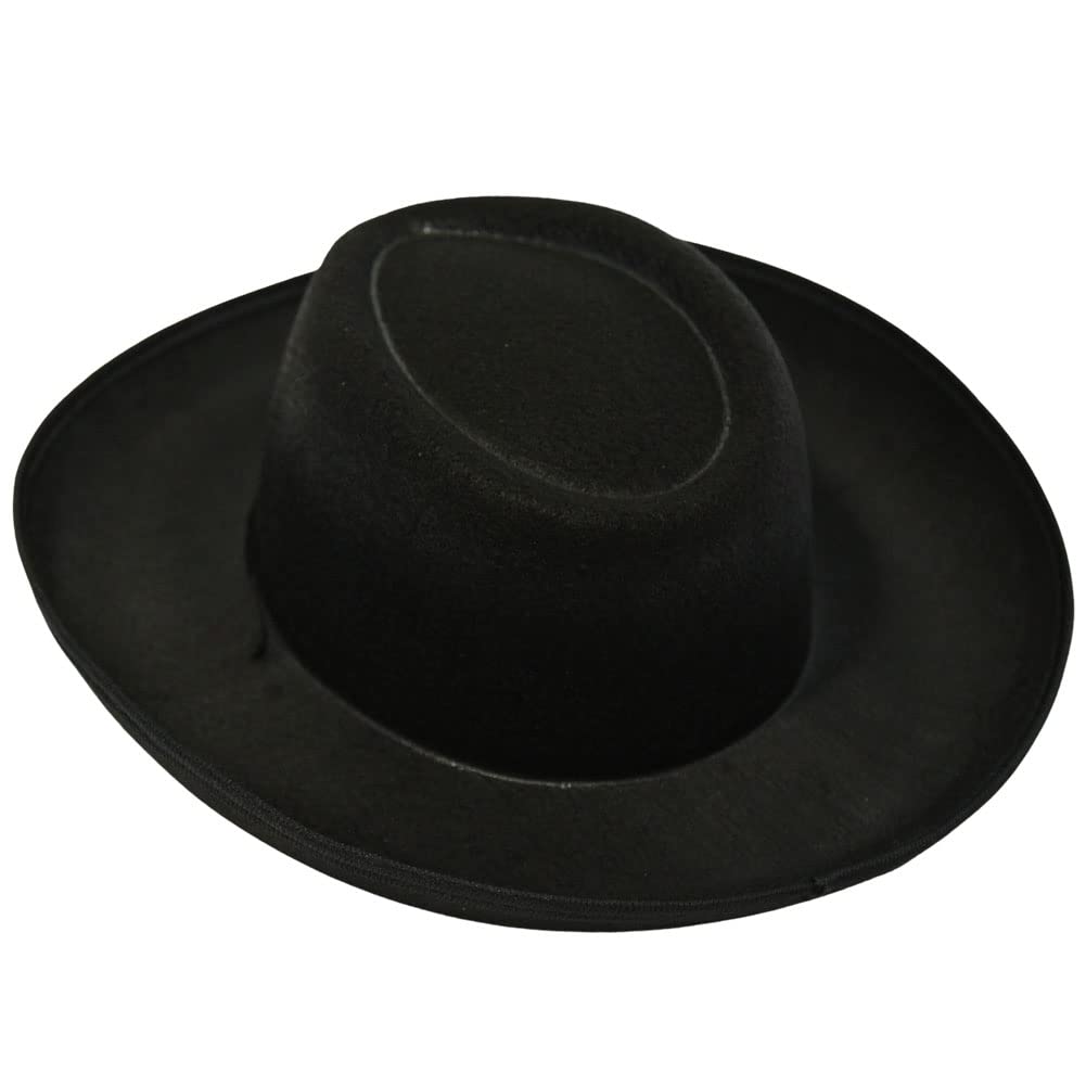 Making Believe Kids Western Rodeo Cowboy Or Cowgirl Classic Costume Set - Vest, Black Hat, Bandanna, Size 4-6