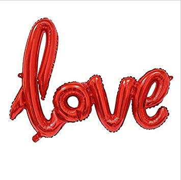Shopping Time Red Love Letter Foil Balloon  16 Inch