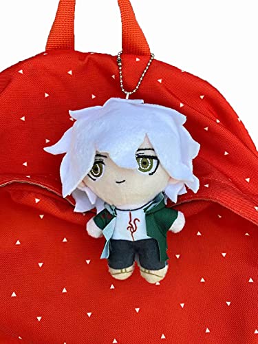 Groydbna Anime Plush Doll Cosplay Plushie Figure Cute Stuffed Keychain,(Nagito Komaeda)