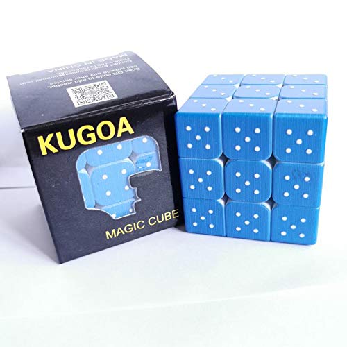 Speed Cube 3X3X3 3D Relief Effect Braille Magic Cube Puzzle,Iq Games Puzzles Special For Blind, 5.6Cm