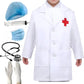 Fashion Minis Doctor Kids Costume Dress | Role Play Outfit Doctor White Coat With badge Name | Fancy Doctor Dress For Boys & Gir