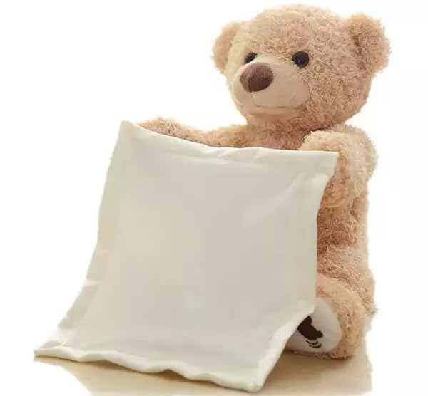 Sellrama Plush Stuffed Animal Interactive Bear Toy, Multicolour, Small