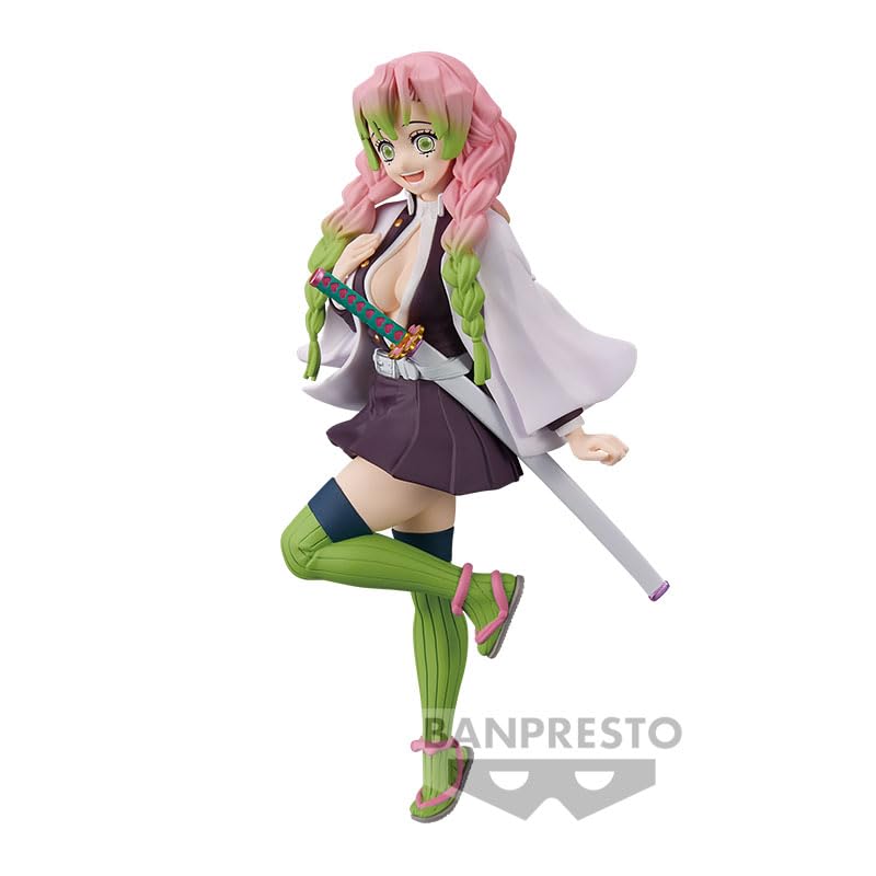 Banpresto Demon Slayer Mitsuri Kanroji Figure, Model BAN19809, PVC, Vol. 34, Collectible Toy