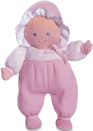 Genius Baby Toys My First Baby Girl Eden Doll And Lovey In Pink Thermal, 12''