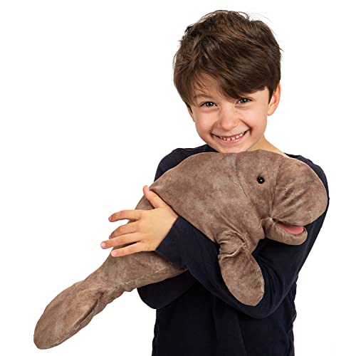 Folkmanis Manatee Hand Puppet,Gray