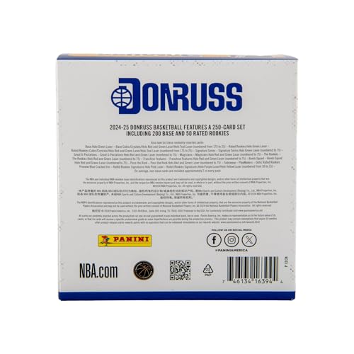 2024-25 Panini Donruss Basketball Trading Cards Mega Box