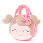 Gloveleya Kids Handbag Soft Toddler Purse For Little Girls Pink 5''