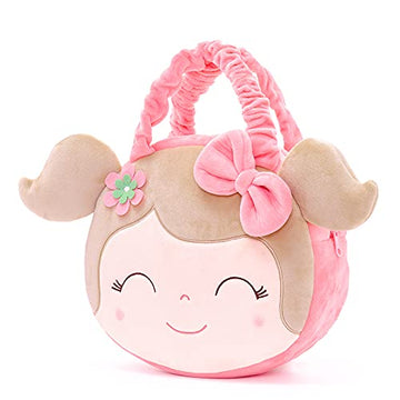 Gloveleya Kids Handbag Soft Toddler Purse For Little Girls Pink 5''
