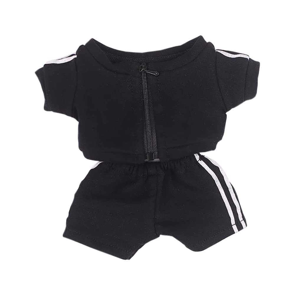 Niannyyhouse Sportswear Uniforms 7.8'(20Cm) Plush Doll Stuffed Figures Toys Clothes (Black)