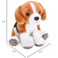 WILD REPUBLIC Eco Beagle Plush Toy, 5 Inches, Made from Recycled Materials, Soft Polyester Stuffed Animal