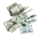 1:12 Dollhouse Miniature Scene Model Mini 150 Pieces Dollar Bills Set (Multicolored)